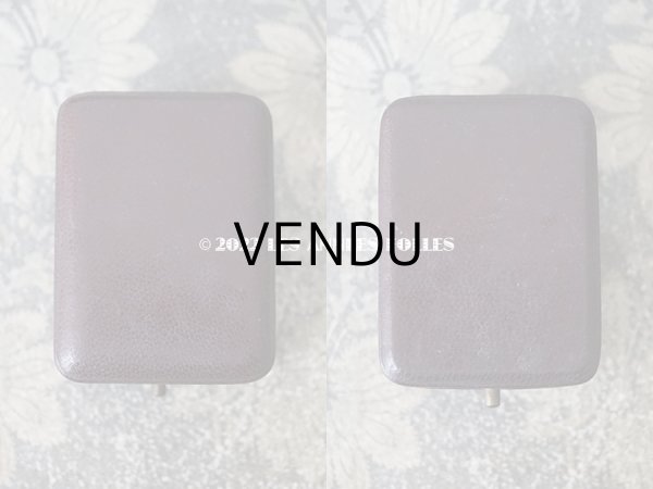 画像6: アンティーク 本革製 ジュエリーボックス  ボルドー (6)