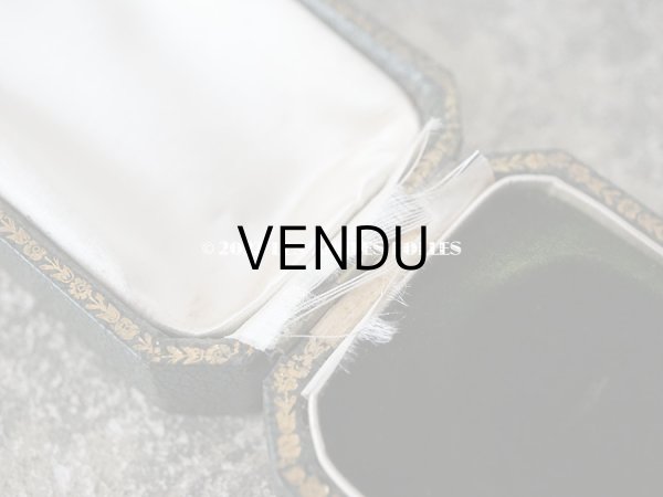 画像9: アンティーク 金彩入り ジュエリーボックス 　グリーン　ボタン用 (9)