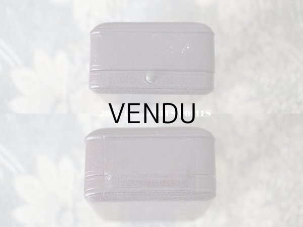 画像7: アンティーク 本革製 ジュエリーボックス  ボルドー (7)