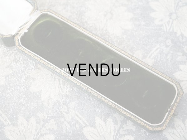 画像7: アンティーク 金彩入り ジュエリーボックス 　グリーン　ボタン用 (7)