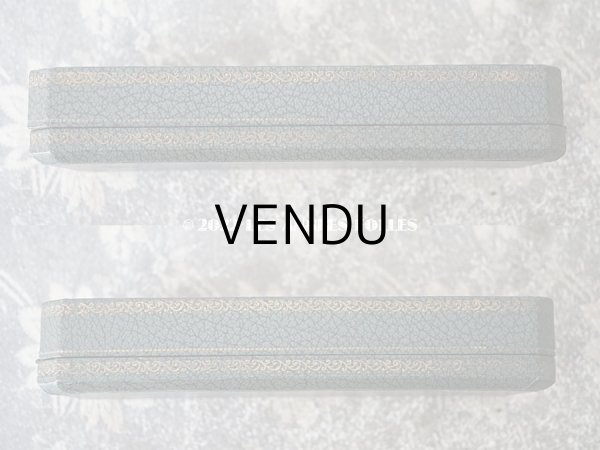 画像4: アンティーク 金彩入り ジュエリーボックス 　グリーン　ボタン用 (4)