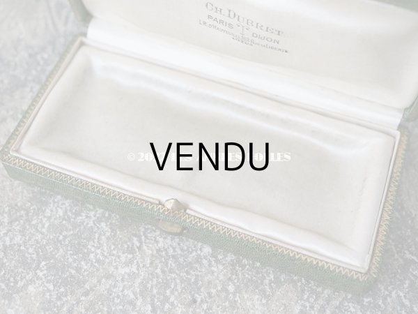 画像6: アンティーク 金彩入り ジュエリーボックス 　グリーン　 (6)