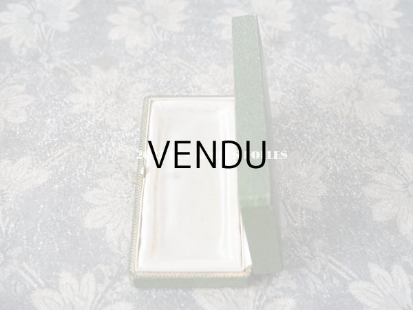 画像5: アンティーク 金彩入り ジュエリーボックス 　グリーン　 (5)