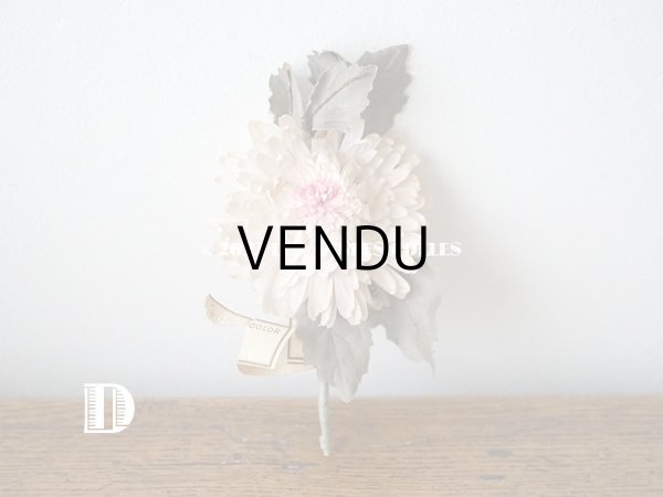 画像11:  アンティーク 布花 西洋菊 クリザンテーム　コサージュ パウダーピンク (11)