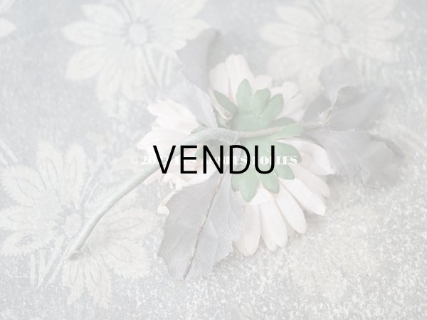 画像10:  アンティーク 布花 西洋菊 クリザンテーム　コサージュ パウダーピンク (10)
