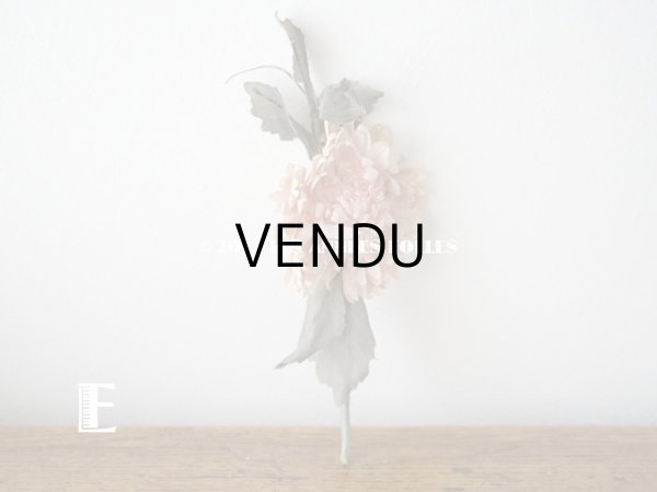 画像14:  アンティーク 布花 西洋菊 クリザンテーム　コサージュ パウダーピンク (14)