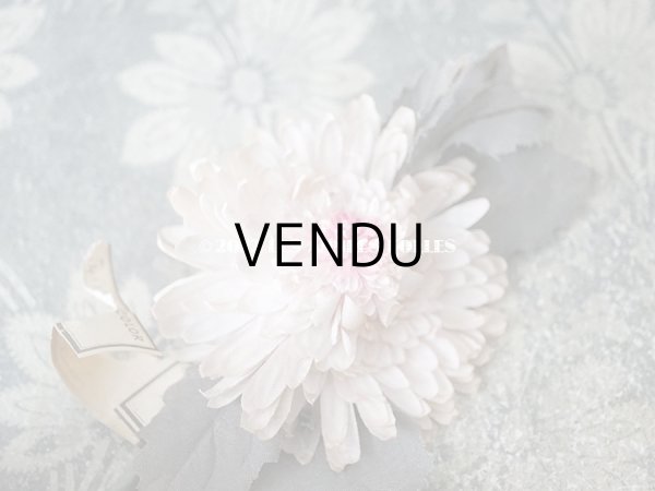 画像12:  アンティーク 布花 西洋菊 クリザンテーム　コサージュ パウダーピンク (12)