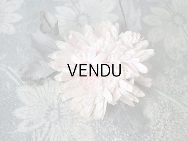 画像9:  アンティーク 布花 西洋菊 クリザンテーム　コサージュ パウダーピンク (9)