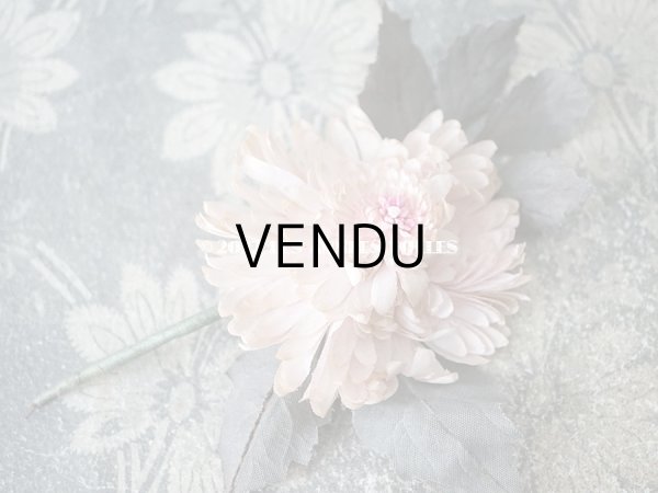 画像6:  アンティーク 布花 西洋菊 クリザンテーム　コサージュ パウダーピンク (6)