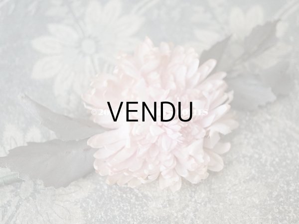 画像15:  アンティーク 布花 西洋菊 クリザンテーム　コサージュ パウダーピンク (15)