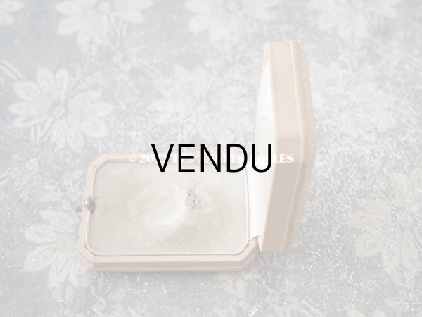 画像5: 1900年代 アンティーク 金彩入り 本革製 ジュエリーボックス　 ベージュ (5)