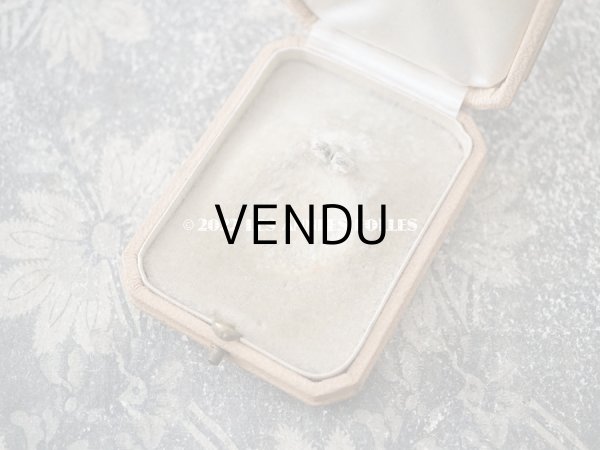 画像7: 1900年代 アンティーク 金彩入り 本革製 ジュエリーボックス　 ベージュ (7)