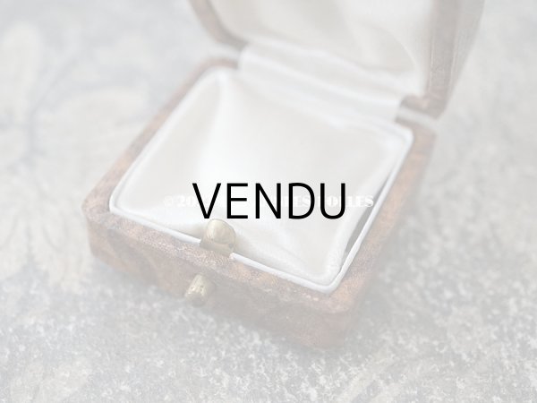 画像7: アンティーク 金彩入り 小さなジュエリーボックス ブラウン (7)