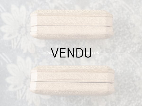 画像4: 1900年代 アンティーク 金彩入り 本革製 ジュエリーボックス　 ベージュ (4)