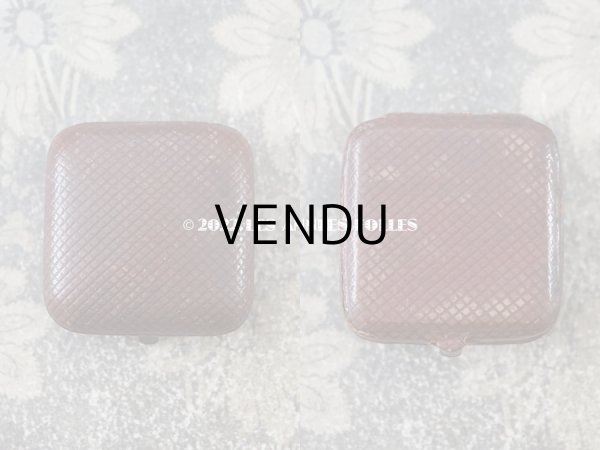 画像3: アンティーク 本革製 小さなジュエリーボックス クロス用 ブラウン (3)