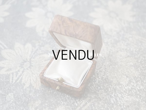 画像6: アンティーク 金彩入り 小さなジュエリーボックス ブラウン (6)