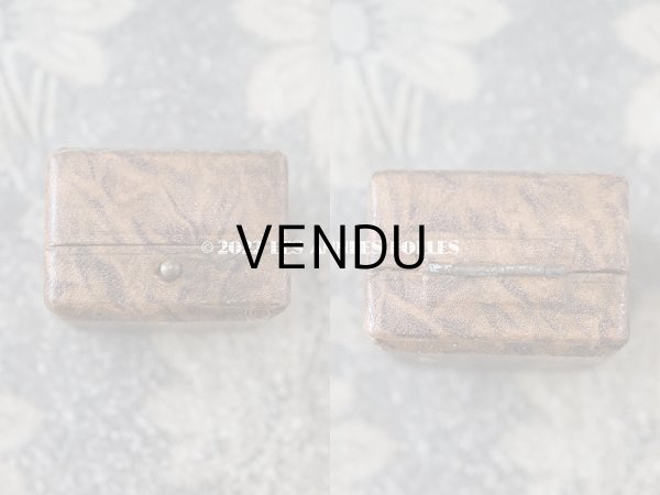 画像3: アンティーク 金彩入り 小さなジュエリーボックス ブラウン (3)