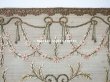 画像3: アンティーク リボン刺繍のパネル 淡いピンクの花　＆　タッセル (3)