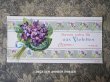 画像1: アンティーク ソープラベル 菫　SAVON EXTRA FIN AUX VIOLETTES　- ERIZMA PARIS -　 (1)