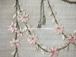 画像5: アンティーク リボン刺繍のパネル 淡いピンクの花　＆　タッセル (5)