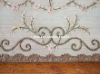 画像6: アンティーク リボン刺繍のパネル 淡いピンクの花　＆　タッセル (6)