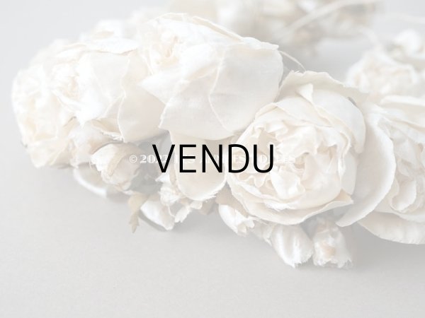 画像11: 19世紀末 アンティーク  薔薇の布花のティアラ  花冠 (11)
