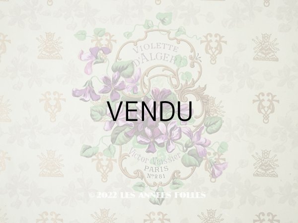 画像1: アンティーク ソープラベル 菫　VIOLETTE D'ALGER　- VICTOR VAISSIER PARIS -　 (1)