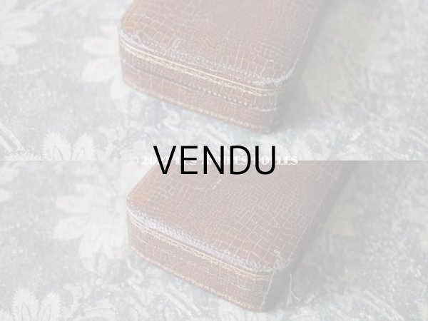 画像4: アンティーク 金彩入り ジュエリーボックス 　ブラウン (4)