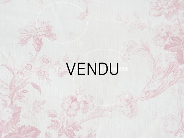 画像9: 1900年代 アンティーク 天使＆薔薇　 コットン製ファブリック  57✗63cm (9)