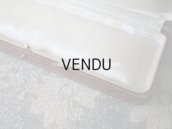 画像8: アンティーク 金彩入り ジュエリーボックス 　ブラウン (8)