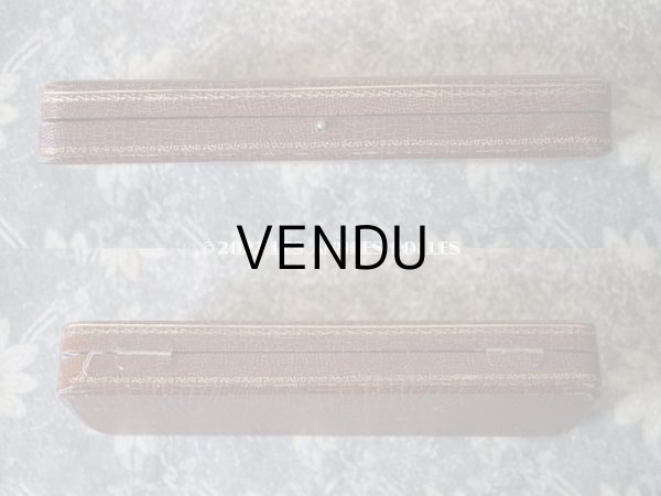 画像3: アンティーク 金彩入り ジュエリーボックス 　ブラウン (3)