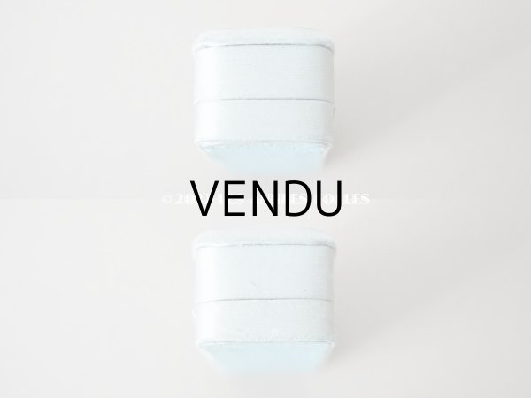 画像6: 1900年代 アンティーク  シルクサテンのジュエリーボックス  パウダーブルー (6)