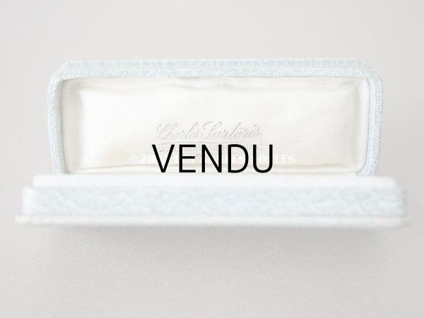 画像7: 1900年代 アンティーク ジュエリーボックス 金彩入り 淡いブルーグレー (7)