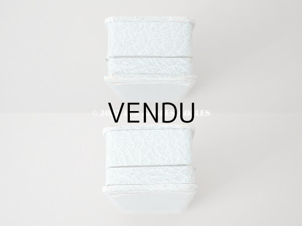 画像6: 1900年代 アンティーク ジュエリーボックス 金彩入り 淡いブルーグレー (6)