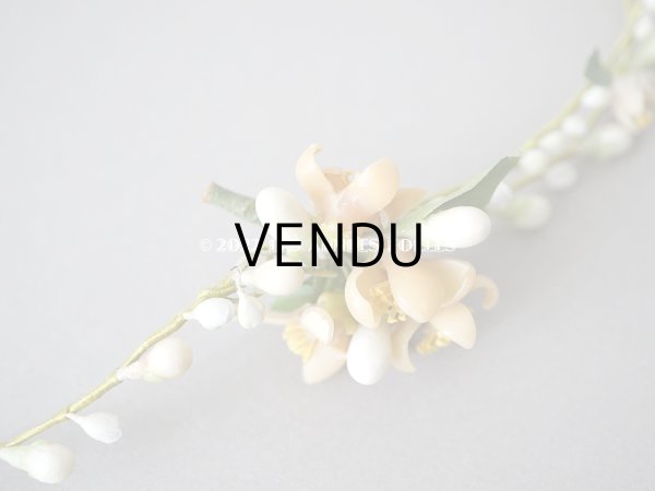 画像9: アンティーク ワックスフラワーのティアラ  結婚式 オレンジブロッサム (9)