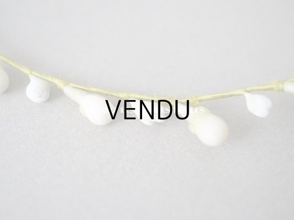 画像7: アンティーク ワックスフラワーのティアラ  結婚式 オレンジブロッサム (7)