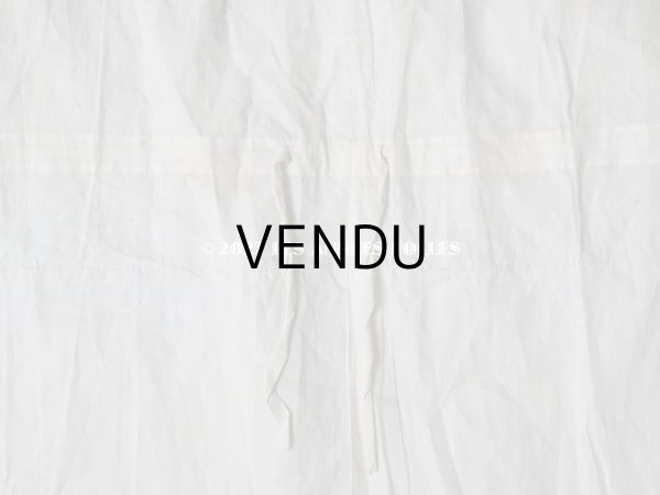 画像14: 1900年代 アンティーク  ドレスの裾  2段のフリル ギャザー入り＆ヴァランシエンヌレース  (14)