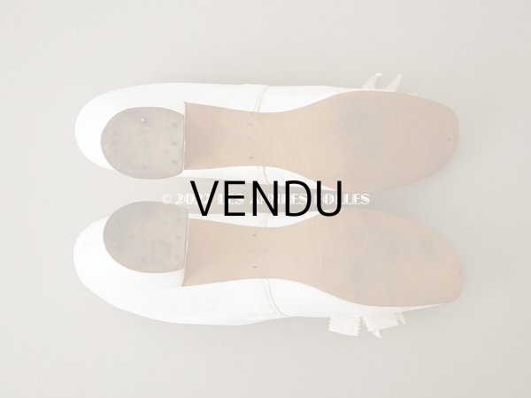 画像8: 新品同様　1900年代  アンティーク ウェディング シューズ  (8)