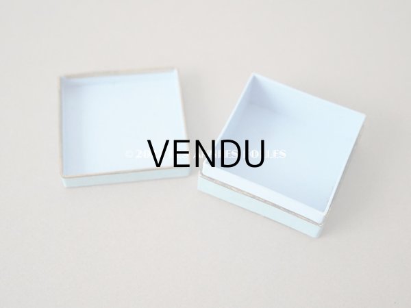 画像5: 1900年代 アンティーク ジュエリーボックス 淡いブルー (5)