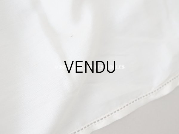 画像12: アンティーク シルク製  幅広 シルク製 幅広 フリルリボン クリーム色 2.2m　 約15cm幅 (12)