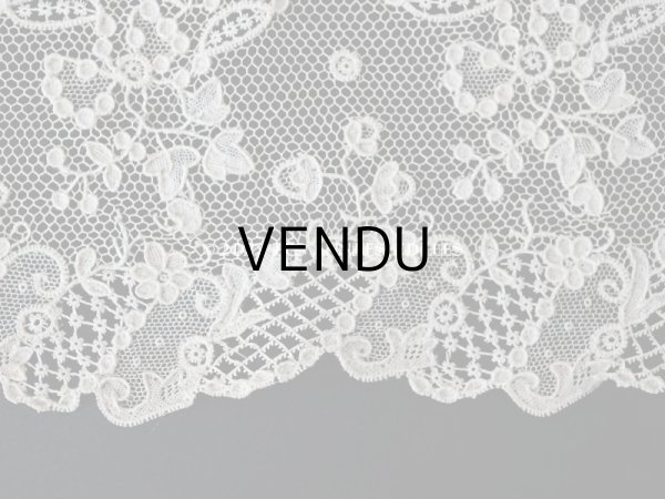 画像9: 18世紀 ルイ15世時代　 アンティーク ニードルレース アランソンレース 幅広 2.2m【　ポワン・ダランソン（アランソン） 】13cm幅 (9)