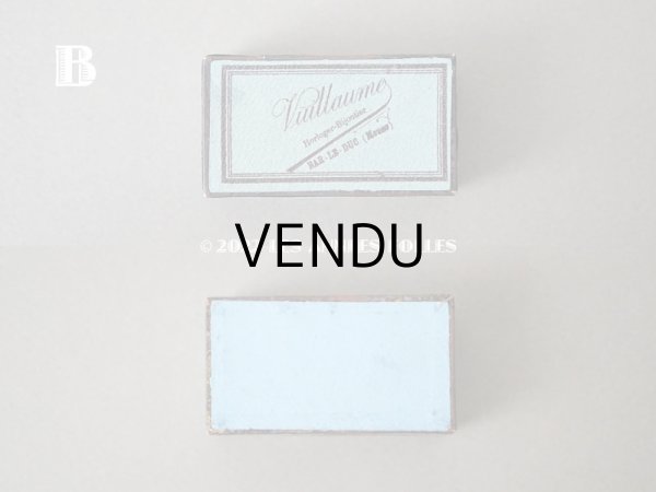 画像6: 1900年代 アンティーク ジュエリーボックス 淡いブルー (6)