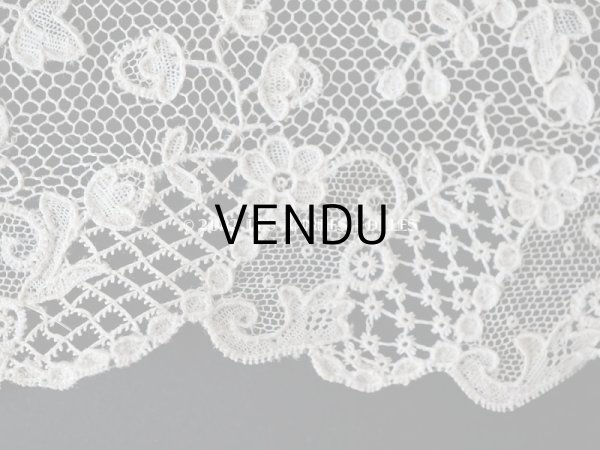 画像10: 18世紀 ルイ15世時代　 アンティーク ニードルレース アランソンレース 幅広 2.2m【　ポワン・ダランソン（アランソン） 】13cm幅 (10)