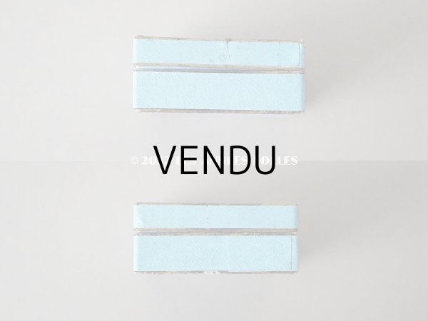 画像4: 1900年代 アンティーク ジュエリーボックス 淡いブルー (4)