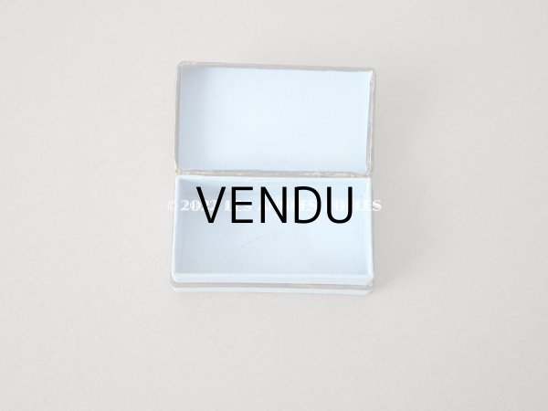 画像9: 1900年代 アンティーク ジュエリーボックス 淡いブルー (9)