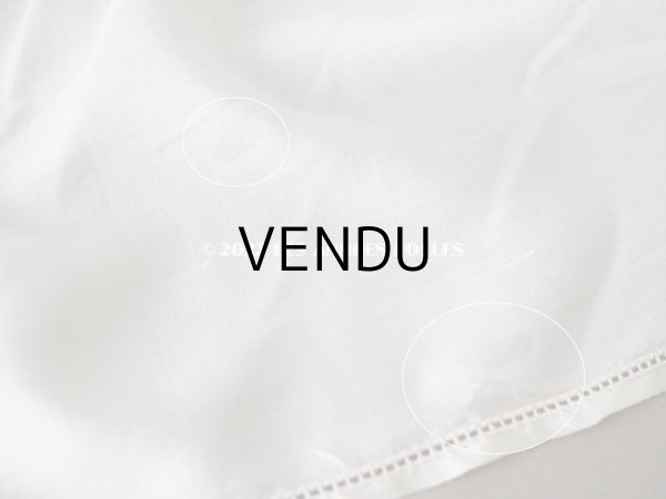 画像8: アンティーク シルク製  幅広 シルク製 幅広 フリルリボン クリーム色 2.2m　 約15cm幅 (8)