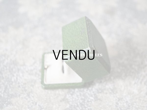 画像8: アンティーク リングボックス ジュエリーボックス 金彩入り グリーン (8)