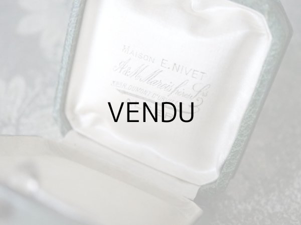 画像8: 1900年代 アンティーク ジュエリーボックス 金彩入り グリーン (8)