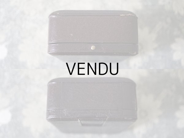 画像4: 1900年代 アンティーク  本革製 ジュエリーボックス　イニシャル入り　G.R. ブレスレット＆ブローチ＆ピアス用 ダークブラウン  (4)