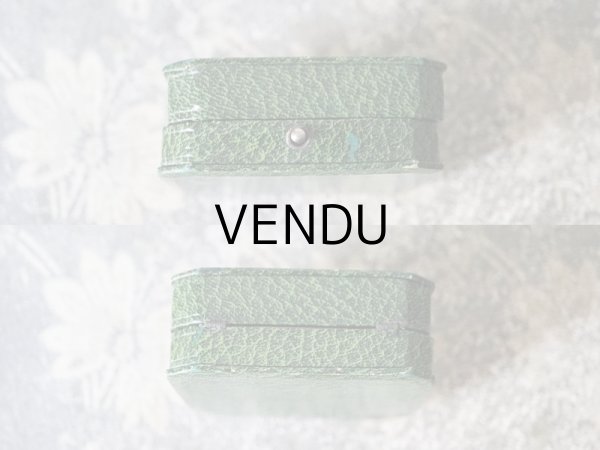 画像3: 1900年代 アンティーク ジュエリーボックス 金彩入り グリーン (3)